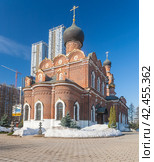 Храм Преображения Господня в Тушине Волоколамское ш., 128 Москва Россия (2024 год). Редакционное фото, фотограф Владимир Чинин / Фотобанк Лори