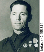 Фёдор Илларионович Павловский (1908-1989), командир 123 партизанской бригады, участник советско-финской и Великой Отечественной войны, полковник. Один из первых партизан, удостоенных звания Героя Советского Союза (август 1941 года). Редакционное фото, фотограф Сергей Елизарьев / Фотобанк Лори