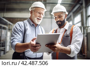 Charismatic heating professionals. Generate ai. Стоковое AI-изображение, AI-художник Иван Рябоконь / Фотобанк Лори
