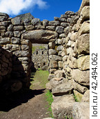 Machu Picchu is capital of the Inca Empire in Andes mountains, Peru, South America (2011 год). Стоковое фото, фотограф Сергей Стрелков / Фотобанк Лори