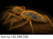 Arthropod antient neon image. Generate Ai. Стоковое AI-изображение, AI-художник Иван Рябоконь / Фотобанк Лори