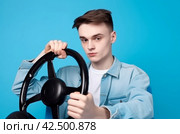 Guy driving drunk and break the rules studio improvisation. Generate ai. Стоковое AI-изображение, AI-художник Иван Рябоконь / Фотобанк Лори