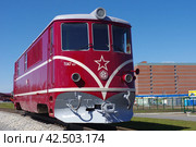 Тепловоз T47-021 (ТУ3, T47.021, TU47.0), станция Екатеринбург-Детский, Свердловская ДЖД, Екатеринбург (2017 год). Редакционное фото, фотограф Алексей Иванов / Фотобанк Лори