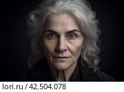 Realistic photograph of angry woman. Generate ai. Стоковое AI-изображение, AI-художник Иван Рябоконь / Фотобанк Лори