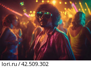 Classical disco stile. Generate AI. Стоковое AI-изображение, AI-художник Иван Рябоконь / Фотобанк Лори