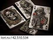 Scary zombie cards collection. Generate ai. Стоковое AI-изображение, AI-художник Иван Рябоконь / Фотобанк Лори
