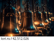 Bells cathedral rang. Generate ai. Стоковое AI-изображение, AI-художник Иван Рябоконь / Фотобанк Лори