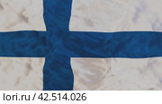 Флаг Финляндии анимированный (Finland flag animated) Стоковая анимация, аниматор Александр Гусев / Фотобанк Лори