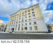 1-й Коптельский переулок, дом 20, Москва. Дом 2007 года постройки. Стоковое фото, фотограф Овчинникова Ирина / Фотобанк Лори