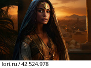 Eloquent Egyptian woman. Generate Ai. Стоковое AI-изображение, AI-художник Иван Рябоконь / Фотобанк Лори