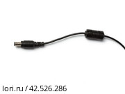 AC adapter isolated on white. Стоковое фото, фотограф Сергей Толмачёв / Фотобанк Лори