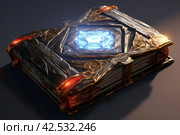 Alluring Magic stone book. Generate Ai. Стоковое AI-изображение, AI-художник Иван Рябоконь / Фотобанк Лори