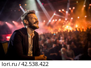 Charismatic Man live show perform. Generate Ai. Стоковое AI-изображение, AI-художник Иван Рябоконь / Фотобанк Лори