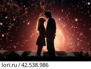 Transcendent Love across universe. Generate Ai. Стоковое AI-изображение, AI-художник Иван Рябоконь / Фотобанк Лори