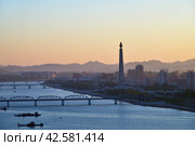 Pyongyang, capital of the North Korea. DPRK (2019 год). Стоковое фото, фотограф Знаменский Олег / Фотобанк Лори