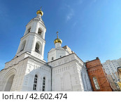 Церковь Василия Исповедника за Рогожской заставой, 19 век. Москва, Международная улица, дом 10 строение 2. Стоковое фото, фотограф Овчинникова Ирина / Фотобанк Лори