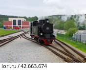Паровоз Orenstein & Koppel №9, станция Екатеринбург-Детский, Екатеринбургская ДЖД (2017 год). Редакционное фото, фотограф Алексей Иванов / Фотобанк Лори