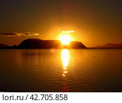 Sunrise at Lake Titicaca in Andes, Peru and Bolivia (2011 год). Стоковое фото, фотограф Сергей Стрелков / Фотобанк Лори