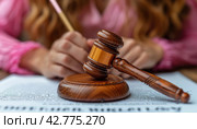 Court Decision: Fines for Rule Violations. Стоковое AI-изображение, AI-художник Юрий Поздников / Фотобанк Лори