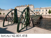 Почтамтский мост через Мойку в Санкт-Петербурге (2011 год). Стоковое фото, фотограф Александр Алексеев / Фотобанк Лори