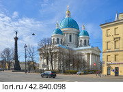 Собор Святой Троицы - полковой храм Лейб-гвардии Измайловского полка в Санкт-Петербурге (2024 год). Редакционное фото, фотограф Александр Алексеев / Фотобанк Лори
