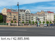 Силин мост. Набережная реки Карповки. через Карповку. Санкт-Петербург (2019 год). Редакционное фото, фотограф Александр Щепин / Фотобанк Лори
