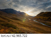 Река Джазатор, горный Алтай. Стоковое фото, фотограф Диков Рустем / Фотобанк Лори