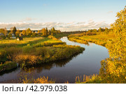 Река Оредеж в Ленинградской области (2016 год). Стоковое фото, фотограф Александр Алексеев / Фотобанк Лори