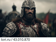 Chivalrous Medieval knights field. Generate Ai. Стоковое AI-изображение, AI-художник Иван Рябоконь / Фотобанк Лори