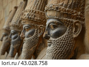 Old wall painted with Assyrian queens. Generate ai. Стоковое AI-изображение, AI-художник Иван Рябоконь / Фотобанк Лори