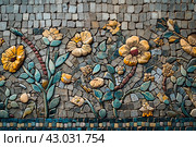 Timeless Ancient antique sun mosaic. Generate ai. Стоковое AI-изображение, AI-художник Иван Рябоконь / Фотобанк Лори