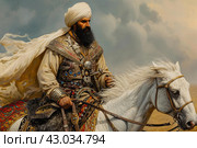 Elusive Ancient Persian nomad warrior. Generate ai. Стоковое AI-изображение, AI-художник Иван Рябоконь / Фотобанк Лори