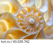 Spiral Elegance in Nature. Стоковое AI-изображение, AI-художник Кирилл Черезов / Фотобанк Лори