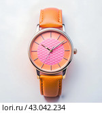 Часы на белом фоне. Clock on a white background. Стоковое AI-изображение, AI-художник Анастасия Чернышова / Фотобанк Лори