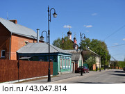 Церковь Бориса и Глеба в Запрудах на улице Большая Запрудная, город Коломна (2024 год). Редакционное фото, фотограф Natalia Sidorova / Фотобанк Лори