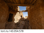 Ruins of ancient fortified Ksar Beni Barka in Tataouine, Tunisia. Стоковое фото, фотограф Яков Филимонов / Фотобанк Лори