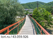Bridge over the river Teshebs in the village of Arkhipo-Osipovka (2018 год). Стоковое фото, фотограф Сергей Н / Фотобанк Лори