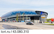 Вид на стадион "Динамо". Весенний солнечный день. Москва. Россия (2024 год). Редакционное фото, фотограф E. O. / Фотобанк Лори
