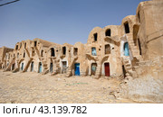 Berber Fortified granary Ksar of Medenine in Tunisia. Стоковое фото, фотограф Яков Филимонов / Фотобанк Лори