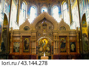 Russia St. Petersburg. August 2, 2005: Interior decoration of St. Isaac's Cathedral. Редакционное фото, фотограф Акиньшин Владимир / Фотобанк Лори