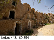 Ksar of Medenine in Tunisia with Berber granary structures. Стоковое фото, фотограф Яков Филимонов / Фотобанк Лори