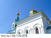 Храм Святого Прокопия Устюжского. Село Армизонское. Тюменская область (2024 год). Стоковое фото, фотограф Александр Тараканов / Фотобанк Лори