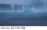 Amateur demonstration performances of a drift car at the Mega Belaya Dacha site. Russia. Moscow. 19.05.2024. Редакционное видео, видеограф Ярославский Максим / Фотобанк Лори