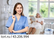 Young doctor portrait. Стоковое фото, фотограф Яков Филимонов / Фотобанк Лори