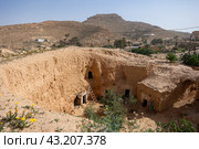 Traditional berber house near Matmata in Sahara Desert. Tunisia. Стоковое фото, фотограф Яков Филимонов / Фотобанк Лори