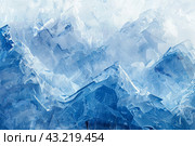 Highresolution image depicting the intricate details of ice crystals. Стоковое AI-изображение, AI-художник Иван Рябоконь / Фотобанк Лори