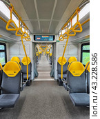 New Ivolga electric trains designed for intra-city and suburban passenger transportation (2024 год). Редакционное фото, фотограф Саблин Станислав / Фотобанк Лори
