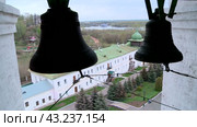 Колокольня Успенского собора Трифонова монастыря в Кирове (2023 год). Стоковое видео, видеограф Алексей Сергеев / Фотобанк Лори