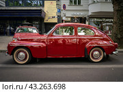 BERLIN - MAY 04, 2024: The mid-size car Volvo PV544. Classic Days Berlin 2024. Редакционное фото, фотограф Sergey Kohl / Фотобанк Лори