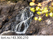 Небольшой водопад . Вулкан Гирвас. (2023 год). Редакционное фото, фотограф Светлана Качанова / Фотобанк Лори